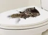 GKA WC Deckel Aufkleber süße Katze grau Toilettendeckel Produktbild-Vorschau 3