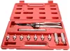A red plastic case containing a set of valve stem seal pliers and various adapters. Anteprima dell’immagine prodotto