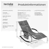 Sluneční lehátko tectake® s ergonomickým designem, odolné Náhled obrázku produktu 5