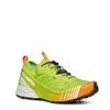 Trailrunning-Schuhe "Ribelle Run" von Scarpa in leuchtendem Grün und Orange mit rutschfester Sohle. Produktbild-Vorschau