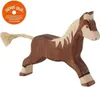 HOLZTIGER Pferd aus Holz - laufend, dunkelbraun Produktbild-Vorschau 4