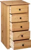 vidaXL Credenza 46x40x89 cm in legno di pino Panama Anteprima dell’immagine prodotto 4