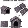 Katzenhaus Für Draußen Winterfest, Faltbare Wasserdicht Produktbild-Vorschau 3