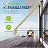 Juskys Klemmmarkise Kapstadt 150x120 cm - Höhenverstellbar, Produktbild-Vorschau 2