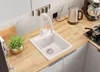 PRIMAGRAN Granitspüle Weiß 38x44cm, Spülbecken 1 Becken + Produktbild-Vorschau 2