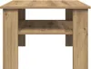 vidaXL Couchtisch Artisan-Eiche 60x60x42 cm Holzwerkstoff Produktbild-Vorschau 4