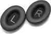 Two black ear pads for headphones are shown on a white background. Produktbild-Vorschau