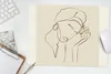 MuchoWow® Mauspad Mousepad Frau - Linienkunst - Zitate - Produktbild-Vorschau 5