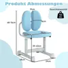 COSTWAY Schreibtischstuhl Kinder, Sitzhöhe 35-43 cm, Produktbild-Vorschau 7