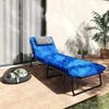 Outsunny Sonnenliege klappbar Gartenliege mit Kopfkissen, Produktbild-Vorschau 8