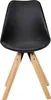 2er Set Retro Esszimmerstuhl LIMA schwarz | Polsterstuhl Produktbild-Vorschau 2