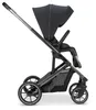 A studio shot of a black and gray stroller against a white background. Produktbild-Vorschau