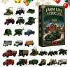 Adventní kalendář s zemědělskými vozidly pro Vánoce Náhled obrázku produktu 1