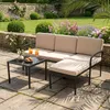COSTWAY, set da salotto da giardino composto da 3 pezzi, Anteprima dell’immagine prodotto 2