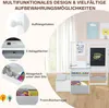 Collage of product images and features with text overlays. Produktbild-Vorschau