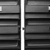 Two black plastic storage bins are shown side-by-side, with a white gap between them. Náhled obrázku produktu