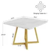 Esstisch & Küchentisch - HOGA-J0280 - Quadratisch 80x80 cm Produktbild-Vorschau 2