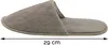 A single brown slipper is shown from the side, with a measurement line indicating 29 cm. Produktbild-Vorschau