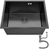 ANW HOME Edelstahlspüle 54x44 cm Schwarz Graphite Nano 304 Produktbild-Vorschau 1