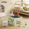 WOLTU Kindertisch mit 2 Stühlen, Kindersitzgruppe mit Produktbild-Vorschau 2