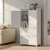 Yaheetech Badschrank Badezimmerschrank mit 2 Türen & 2 Produktbild-Vorschau 2