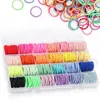 Haargummis Mädchen 336 Stück 24 Farben 2mm Klein Bunt Produktbild-Vorschau 1