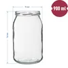 Einmachglas mit Schraubverschluss 900ml 6 Stk Produktbild-Vorschau 3