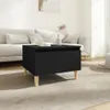 vidaXL Table d'appoint noire 50x46x35 cm Bois composite Voir les images du produit 2
