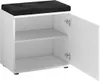 riess-ambiente Moderne Sitzbank JUSTUS 50cm weiß Kunstleder Produktbild-Vorschau 3
