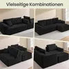 VASAGLE Modulares Sofa, Ecksofa mit Liege rechts, 242 cm Produktbild-Vorschau 7