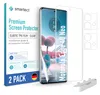 The image shows the packaging of a screen protector for a Motorola Edge 40 Neo phone. The packaging includes the screen protector itself, a phone displaying a wallpaper, and two camera lens protectors. Produktbild-Vorschau