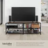 Meuble bas - 161 cm, Bois foncé industriel, rustique Voir les images du produit 4
