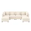 Merax U-förmiges Ecksofa 6-Sitzer, Modulares Sofa L-förmig, Produktbild-Vorschau 5