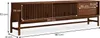 Lowboard ADAMO 180 cm aus Massivholz, Kastanie Finish - TV Produktbild-Vorschau 5