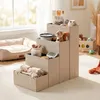 Relaxdays, schodíky pre psov, 4 schody, s úložným Náhľad obrázku produktu 5
