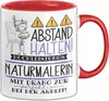 Naturmalerin Tasse Geschenk Lustig Abstand Halten Produktbild-Vorschau 1