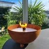 Schwabenfire Kleine Edelrost Outdoorkerze mit Dauerdocht Produktbild-Vorschau 4