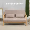HOMCOM 2-osobowa sofa dwuosobowa z poduszkami, sofa Podgląd zdjęcia produktu 6