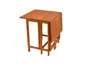 A wooden folding table with one side extended. Produktbild-Vorschau