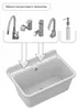 Granitan - Waschbecken - Ausgussbecken - 61x41x30 cm - Grau Produktbild-Vorschau 12