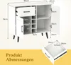 Szafka bufetowa COSTWAY, nowoczesna szafka na wino ze Podgląd zdjęcia produktu 2