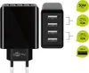 čtyřcestná nabíječka USB (30 W) černá Náhled obrázku produktu 18