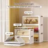 Boîte de rangement pliable avec couvercle,3 niveaux de Voir les images du produit 5