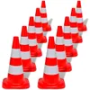 vidaXL Verkehrskegel 10 Stk. Reflektierend Rot und Weiß 50 Produktbild-Vorschau 5