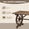 Outsunny Gartentisch Balkontisch Holztisch Terrasse Produktbild-Vorschau 4