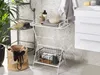 BELIANI Table pliante en métal blanc 40 x 35 cm pliante Voir les images du produit 4