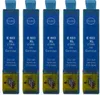 Five cyan ink cartridges are lined up against a white background. Produktbild-Vorschau