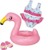 Heless Doll Schwimmset Flamingo, 35-45 cm Produktbild-Vorschau 1
