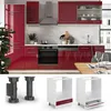 Mobile per forno da incasso Vicco Fame-Line Bordeaux lucido Anteprima dell’immagine prodotto 3