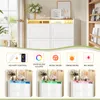A shoe cabinet with LED lighting and feature callouts. Náhľad obrázku produktu